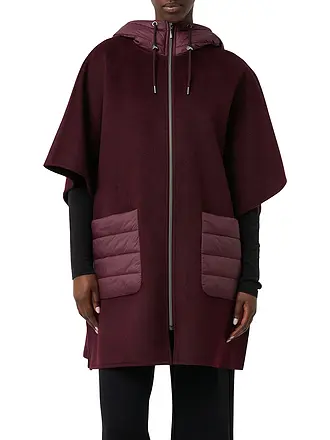 COMMA | Cape - Poncho | dunkelrot